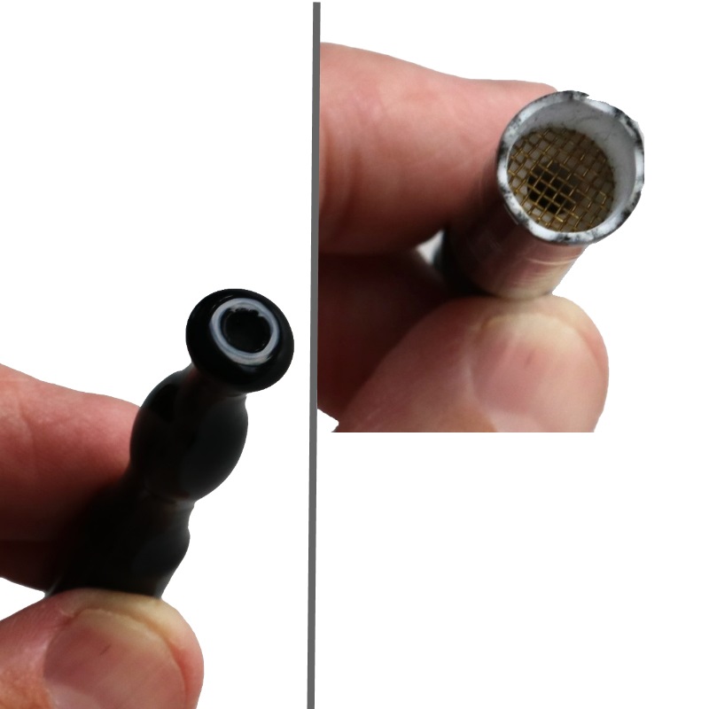 2.5" Black Ceramic Pipe-'Albatross M'-Sturdy Ceramic One Hitter with built in screen - Albatross One Hitter Pipe