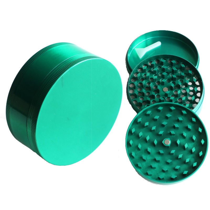 3" Professional Grade Herb Grinder- 3pc magnetic lid with screen- Top Quality-Green - PRO 420 Herb Grinder