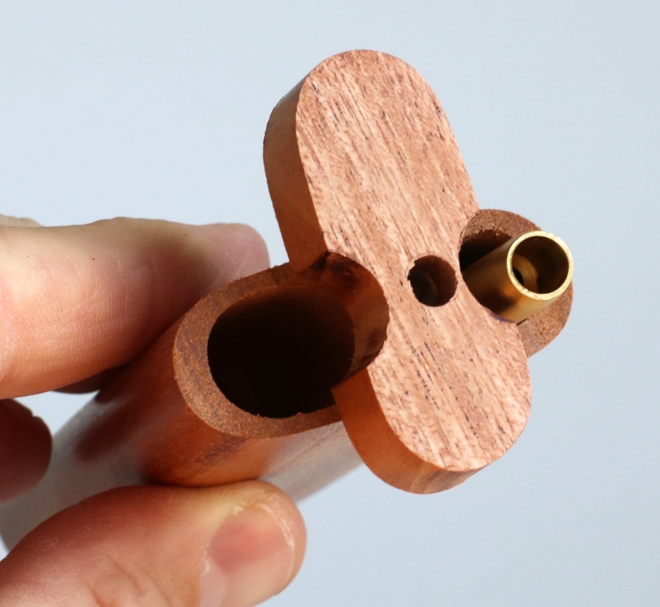 4" Mahogany Swivel Lid Dugout & One hitter pipe-American Made by Better Life - Swivel Lid Dugout-Handcrafted by Better Life