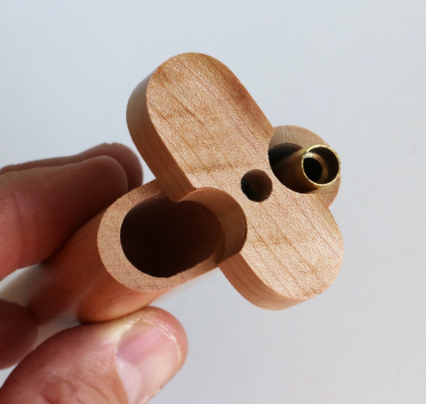 4" Cherry Swivel Lid Dugout & One hitter pipe-American Made by Better Life - Swivel Lid Dugout-Handcrafted by Better Life