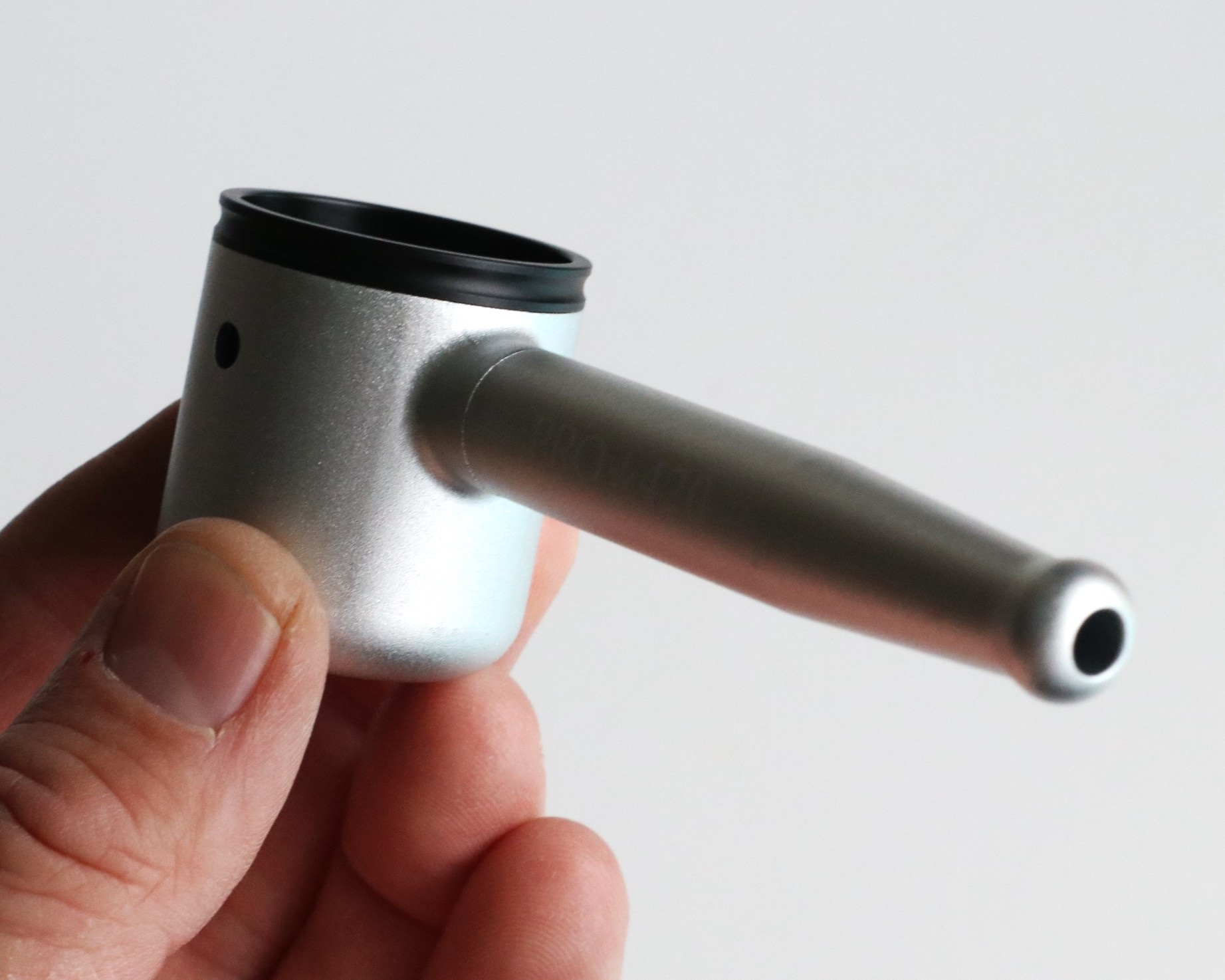 PRO 420 Aluminum Alloy Pipe-Lifetime Use-Large Bowl-4.5" Length-Silver Heavy Duty Smoking Pipe - PRO 420 Aluminum Alloy Pipe