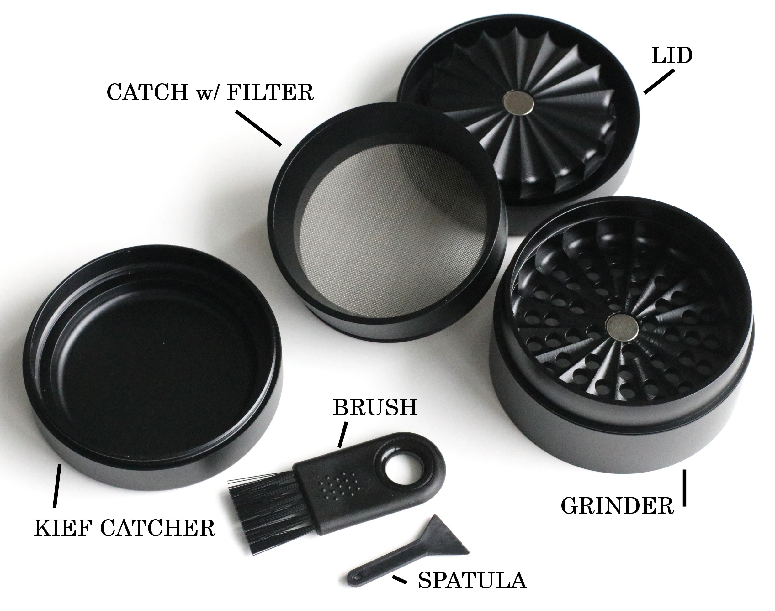 60mm PRO 420 Apollo Grinder-State of the Art Herb Crusher-Black - Apollo Grinder by PRO 420