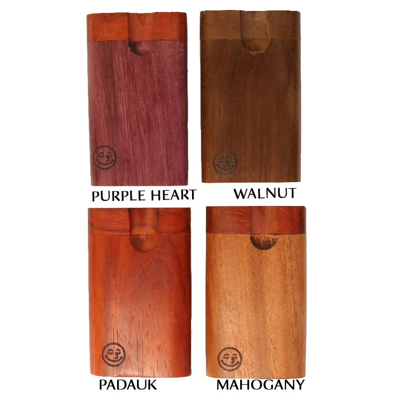 3" Exotic Wood Dugouts & One Hitter Pipe-American Crafted Small Stash Box by Better Life - Micro Dugouts by Better Life