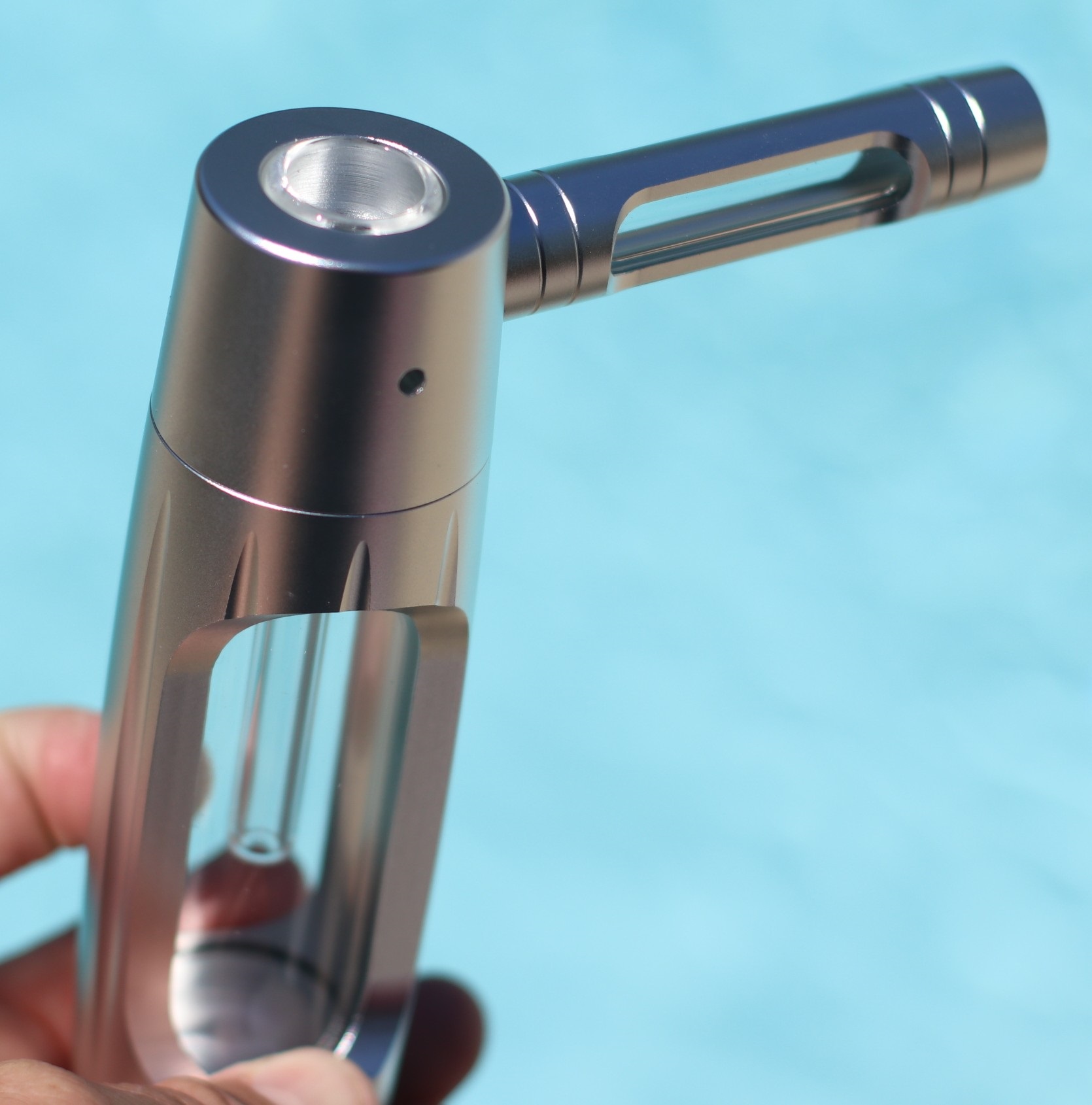 PRO420 Glass & Aluminum 6? Bubbler-Water Pipe-Easy to Clean-Perfect Small Bubbler