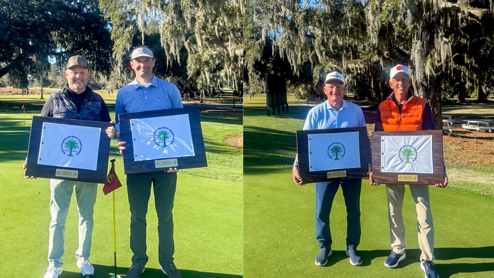 40 Plus Finale Champions: Chris Eassy & Jeremy Revis alongside Senior Division Champions: Todd Hendley & Duff Wagner