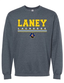 Laney Lacrosse Dark Grey soft style Crew Neck - Orders Due  Monday, March 11, 2024