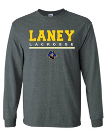 Laney Lacrosse Dark Grey Long Sleeved Soft Cotton T-Shirt - Order due date Monday, March 11, 2024