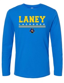 Laney Lacrosse Royal Long Sleeved Soft Cotton T-Shirt - Order due date Monday, March 11, 2024