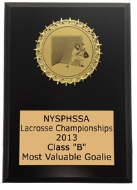 SMG57 Goalie Medallion Plaque ***CLOSEOUT***